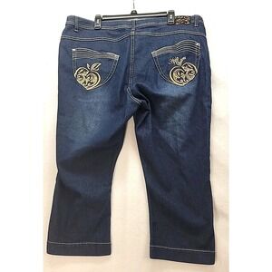 Vintage Apple Bottom Capri‎ Jeans Distressed Womens plus size Sz 22